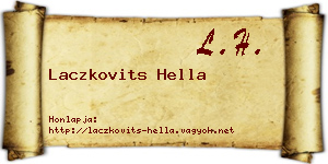 Laczkovits Hella névjegykártya